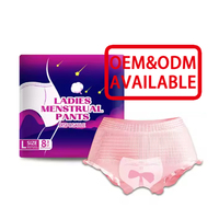 Frauen tragen Damen Höschen Windeln Unterwäsche Weibliche Einweg-Damen binden Hosen Dame mit Menstruation kissen Zeitraum