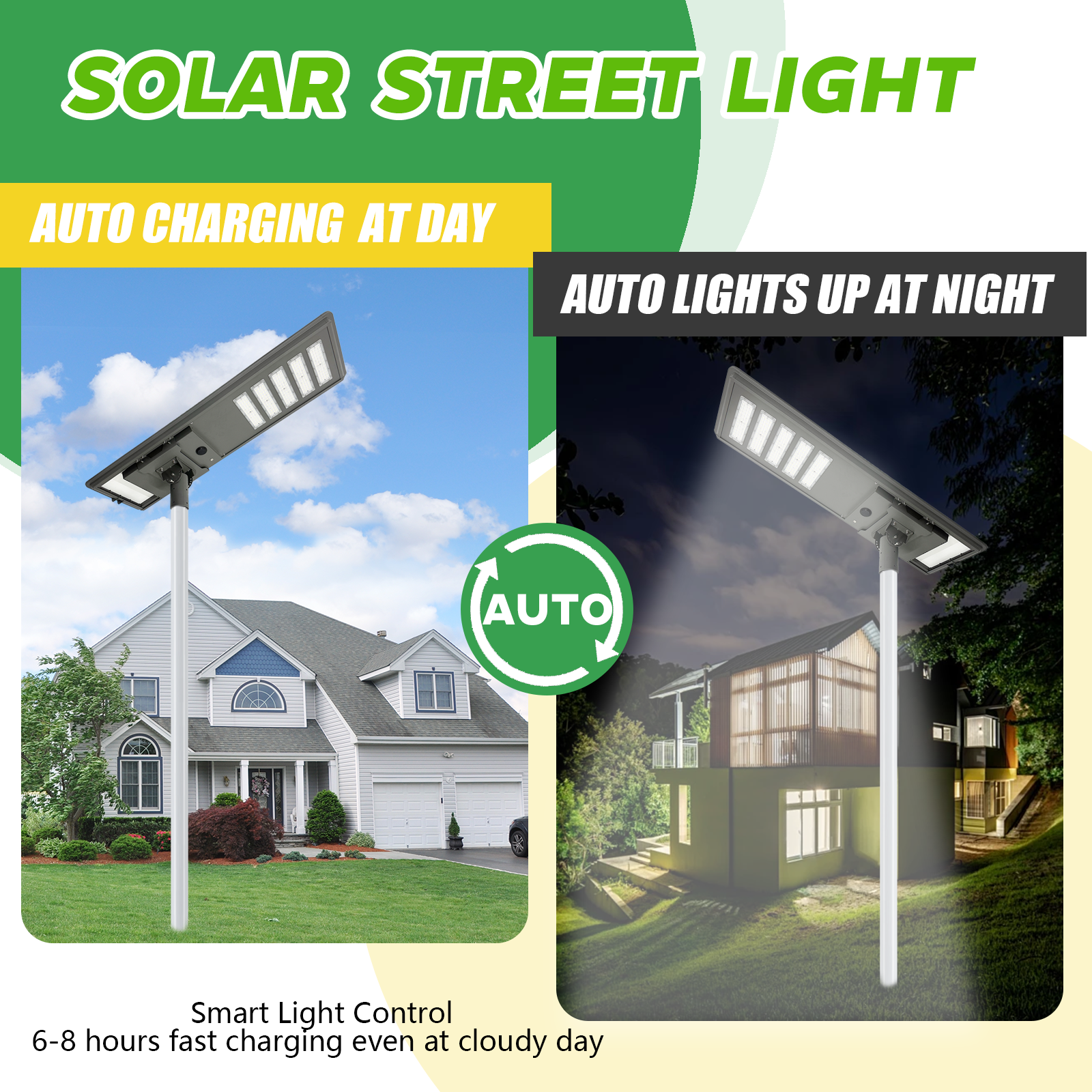 All in One Solar LED Street Light 60W 10000LM IP66 Waterproof Road Use LiFePO4 Battery Aluminum Construction · image 2