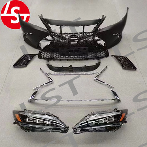 Kit de Carrocería LST Factory <span class=keywords><strong>F</strong></span>-<span class=keywords><strong>sport</strong></span>, Faro Delantero para <span class=keywords><strong>LEXUS</strong></span> ES250 ES350 2013-2015, Actualización 2018, Parrilla de Parachoques, Faro Delantero de 3 Lentes - Product Image 1