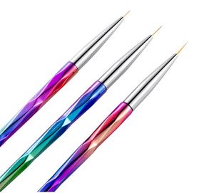 Kit de pinceaux à ongles en fibres synthétiques pour nail art, design attrayant, pour lignes fines et dessins, idéal pour salon de manucure - Product Image 5