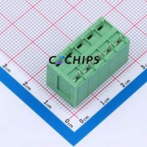 1991121 Spring Terminal Block Through hole Component (THT),P=5mm Connector 5mm Green Through Hole 5P - Product Image 2
