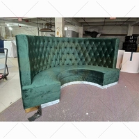 Ensemble de meubles de salon extérieur en panneaux de bois pour bar de boîte de nuit moderne, comptoir KTV, canapé et banquette pour restaurant BT1058