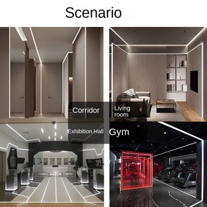 Nhựa hồ sơ ánh sáng khuếch tán góc PVC Đèn trần lõm 12V thạch cao tường LED dải nhôm hồ sơ - Product Image 6