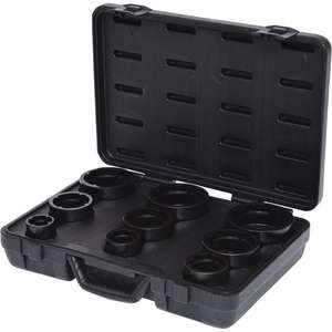 KS TOOLS Juego de vasos para tuercas ranuradas KM, pernos internos, 9 piezas - Product Image 1