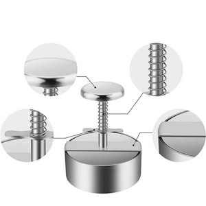 Outil de cuisine pour barbecue en acier inoxydable, kit manuel, moule à sandwich, presse à hamburger, machine à faire des galettes de viande - Product Image 4