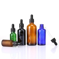 Bouteilles compte-gouttes en verre ambré pour huiles essentielles, 5ml, 10ml, 15ml, 30ml, 50ml, protection UV, avec compte-gouttes gradués et bouchons noirs