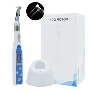 Dental LED Endo Motor 9 Modes with 16:1 Reduction Contra Angle Root Canal Therapy Instrument for rotary files