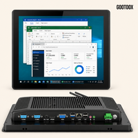 Panel PC Industrial de 12.1/13.3/15/15.6/21.5 Pulgadas, Computadora Táctil Todo en Uno Integrada Sin Ventilador para IoT Edge Computing Gateway