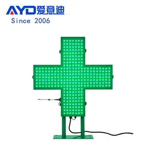 Dongguan produsen penanda apotek LED grosir 50*50 60*60 80*80 90*90 tanda silang apotek LED kecerahan tinggi