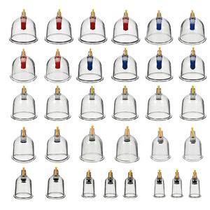 Cangkir bekam vakum hijab tunggal, paket sederhana perangkat tubuh magnetik lebih tebal plastik 100 buah/kotak B6 - Product Image 2