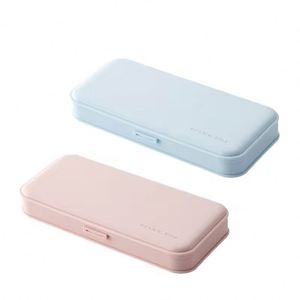 กล่องดินสอพลาสติก PP สีมาการองน่ารักเรียบง่าย พิมพ์โลโก้ตามสั่ง กล่องดินสออเนกประสงค์หลายช่อง - Product Image 4