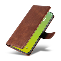 Étui portefeuille en cuir PU pour iPhone 15 Plus - Housse avec support, 3 emplacements pour cartes, fermeture magnétique et coque antichoc