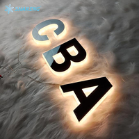 Letras Iluminadas Personalizadas para Interiores y Exteriores, Logotipo de Empresa, Letrero 3D con Letras de Canal, Letrero Metálico con Retroiluminación LED