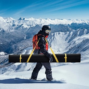 Sac de <span class=keywords><strong>ski</strong></span> robuste et léger, pliable, pour le transport de snowboard, avec grand compartiment et bandoulière réglable pour skis - Product Image 5