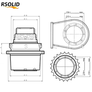 Motor de Traslación Final Rsoliddiesel 22401-6036 2401-6036 para Excavadora DH110, Piezas de Maquinaria de Construcción, Piezas Hidráulicas - Product Image 4
