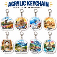 Porte-clés personnalisés en acrylique, lot de 8, motif Maroc Marrakech, arche maure, lanterne, vente en gros, souvenir