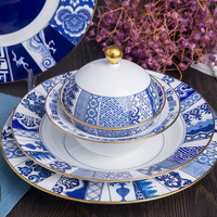 Bols de table en céramique, porcelaine style européen, couleur mate, service de table, vente en gros