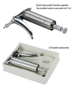 Seringue de type K en acier inoxydable de haute qualité à usage animal injecteur seringues de vaccin vétérinaire semi-automatiques - Product Image 4