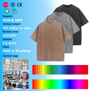 Herren <span class=keywords><strong>Basic</strong></span> 100% Baumwolle T-Shirts Übergroße Unisex 180 Gramm Stoff gewicht Kurzarm Casual Loose Wash Solid Design 100% - Product Image 1