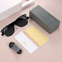 Lunettes de soleil intelligentes personnalisées avec caméra de traduction alimentée par l'IA, anti-lumière bleue, de luxe, unisexes, avec logo