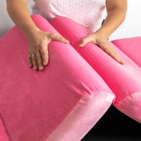 Surmatelas en mousse à mémoire de forme pour lit, avec effet cils, rose, coussin de lit, surmatelas en éponge