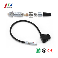 Kompatibel OEM/ODM LEMOs Seri B FGG EGG 2-32Pin Kuningan Berlapis Emas IP50 Adaptor Lurus Kabel Aviasi Isolasi PPS