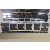 Flight case robuste pour amplificateur vertical 18U (12/14/16/18 espaces) avec roulettes