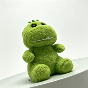 Peluche de dinosaure vert mignon personnalisée - Jouet en peluche à gros yeux pour enfants - Product Image 5