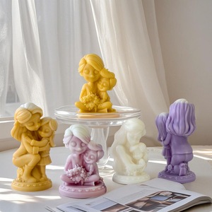 Ensemble de moules en silicone pour la fête des mères, diffuseur de cire en plâtre, moule en résine, cadeau parfait pour <span class=keywords><strong>maman</strong></span>, décor à la maison, moule en silicone pour la fête des mères - Product Image 3