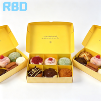 Emballage cadeau de biscuits de luxe personnalisé de couleur menthe, boîte à biscuits en papier recyclé, boîte à biscuits en papier de qualité alimentaire