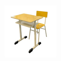 Ensemble de bureau et chaise d'école du Brésil, mobilier de classe, bureau et chaise pour étudiants