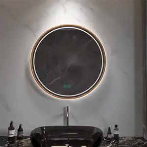 Moderno LED luz retroiluminada baño montado en la pared inteligente Led espejo Hotel baño decoración LED espejo