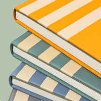 Libretas Personalizadas A5 con Tapa Dura, Forradas, Impresas, de Cuero PU, Encuadernación Térmica, Ecológicas, para Negocios, con Logotipo, Organizador/Planificador