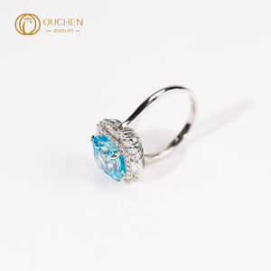 เครื่องประดับหรูหราสีทองวินเทจแบบสั่งทำ9K 14K 18K อัญมณีแฟชั่นเรียบง่ายปรับแต่งได้สำหรับงานแต่งงานของผู้หญิง - Product Image 3