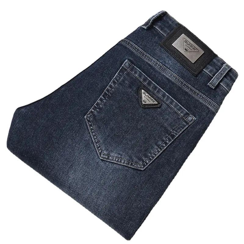 Jeans versátil dos homens atacado slim stretch dos homens tendência casual denim calças compridas moda versátil