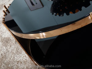 Table basse ronde en verre moderne à prix équitable, design <span class=keywords><strong>italien</strong></span>, table d'appoint, 1 pièce - Product Image 3