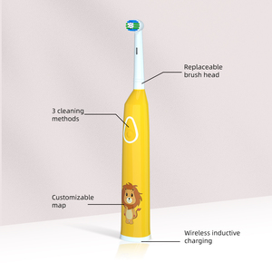 <span class=keywords><strong>Spazzolino</strong></span> <span class=keywords><strong>Elettrico</strong></span> Rotante per Bambini Compatibile con <span class=keywords><strong>B</strong></span>, Ricaricabile, con Testina Morbida IPX7 Sostituibile, Design Cartone Animato - Product Image 6