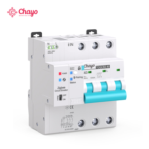 TUYA MCB 3P DIN Rail Zigbee Mini Circuit Breaker 380-415V 63A CE Metering Timing Modes Remote Control Circuit Protection Chayo