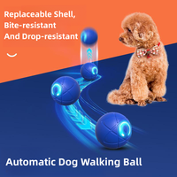 Balle intelligente automatique pour animaux de compagnie - Jouet interactif électrique pour l'entraînement des chiens et le jeu des chats, auto-motrice, en matériau PP gravitationnel