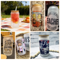 Lot de 50 gobelets en verre dépoli de 16 oz pour sublimation, avec couvercles en bambou et pailles, pour cadeaux DIY, en provenance de notre entrepôt aux États-Unis