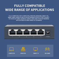 5 ports gigabit KuWFi géré 10G commutateur rapide de bureau en duplex intégral commutateur réseau 1000mbps pour la maison