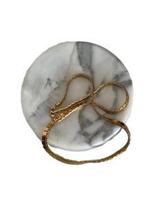 Plato Redondo de Mármol Estilo Francés para Guardar Joyas, Organizador de Joyas para Niñas con Exhibición de Adornos - Product Image 3