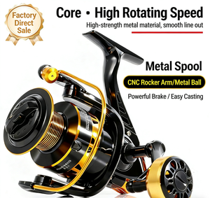 Moulinet <span class=keywords><strong>de</strong></span> pêche Luya en métal à poignée interchangeable, séries 1000-7000, pour la pêche en mer et en rivière, <span class=keywords><strong>carpe</strong></span>, truite, pliable, portable, durable - Product Image 2