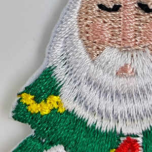 Parche bordado clásico de Papá Noel, estilo de hierro de plástico PVC para lienzo, accesorios de moda - Product Image 3