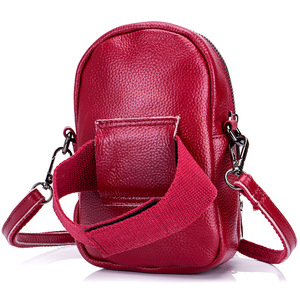 Bolso Bandolera Andong para Mujer, de Cuero Vacuno Genuino, con Bolsillo Redondo Pequeño para Teléfono, a la Moda - Product Image 3