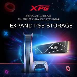 Novo SSD Externo para Jogos XPG 1TB GAMMIX S70 Blade-Works 5 PCIe Gen4 M.<span class=keywords><strong>2</strong></span> 2280 7.400 MB/s (AGAMMIXS70B-1T-CS) - Product Image 3