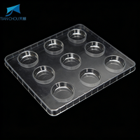 Op maat gemaakte luxe voedselveilige PP blisterverpakking, recyclebaar, 0,3 mm dik, voor chocoladesnacks, voor aangepast merk