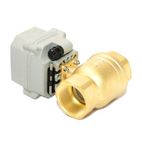 Vanne à boisseau sphérique modulante en laiton de 1-1/4'' à 2'' DN32-DN50, 12-24V CC, commande par signal analogique (4-20mA, 0-5V, 0-10V)