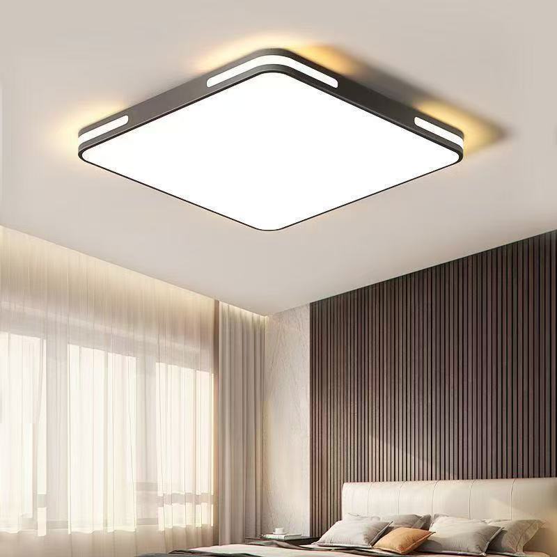 Wholesale Modern Black Square LED Ceiling Light Acrylic Cover AC Powered IP33 Rated for Living Room Metal Base 3500K Warm White