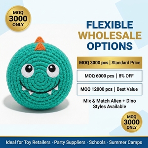 Sac <span class=keywords><strong>de</strong></span> jonglage en crochet motif dinosaure mignon, Hacky Sack, Footbag, Balles <span class=keywords><strong>de</strong></span> jonglage, <span class=keywords><strong>pour</strong></span> enfants et adultes, articles <span class=keywords><strong>de</strong></span> fête, PE Sport, en gros - Product Image 5
